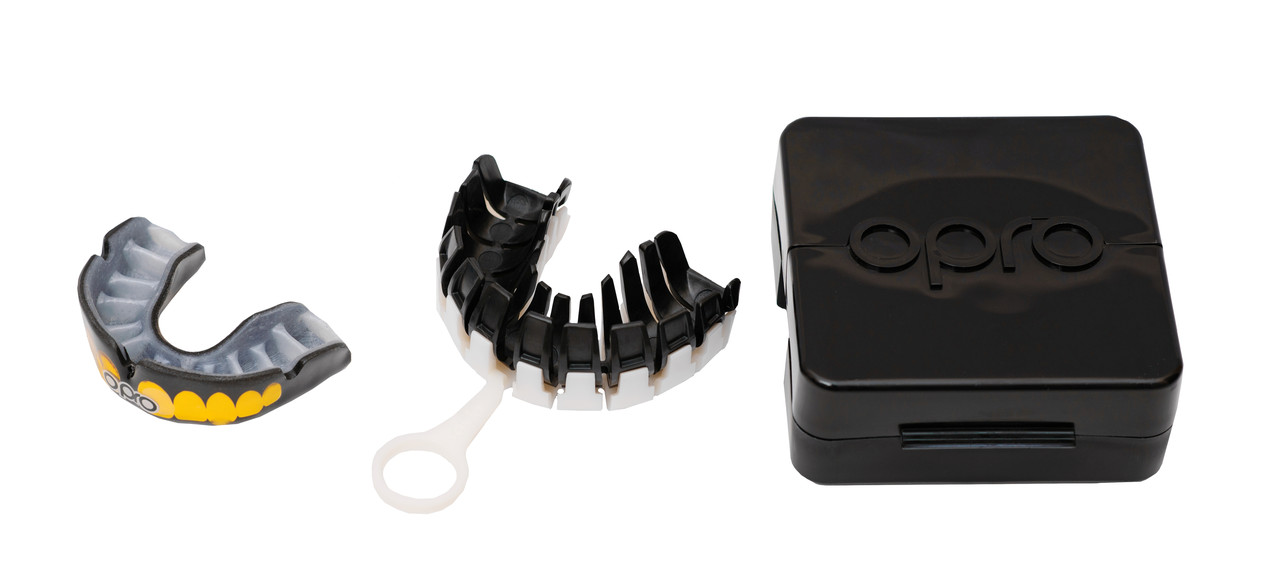 Капа OPRO Power-Fit Bling-Teeth Series Black/White (art.002269002)