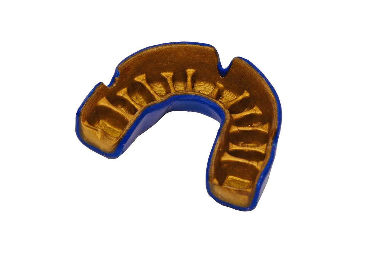 Капа OPRO Power-Fit Single Series Dark Blue/Gold (art.002268005)