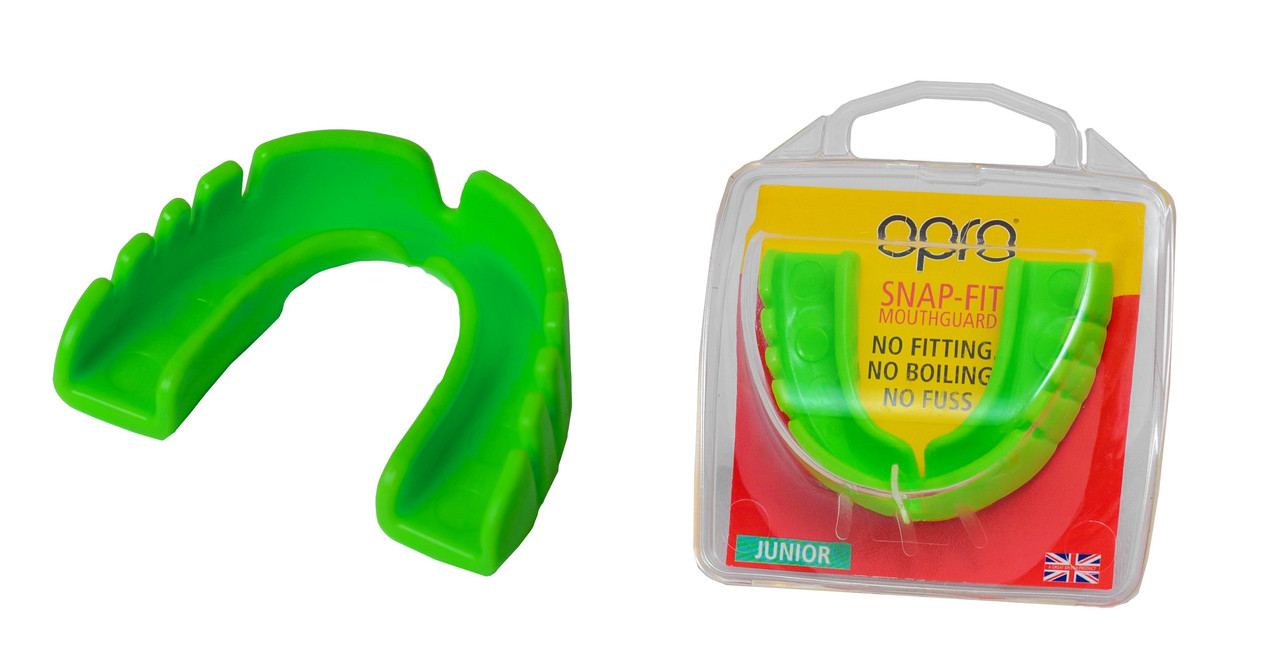 Капа OPRO Junior Snap-Fit Neon Green (art.002143003)