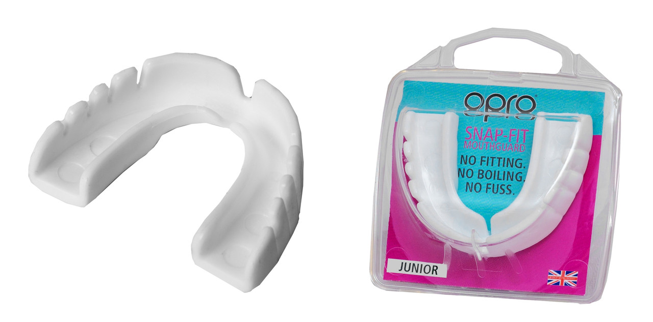 Капа OPRO Junior Snap-Fit White (art.002143010)