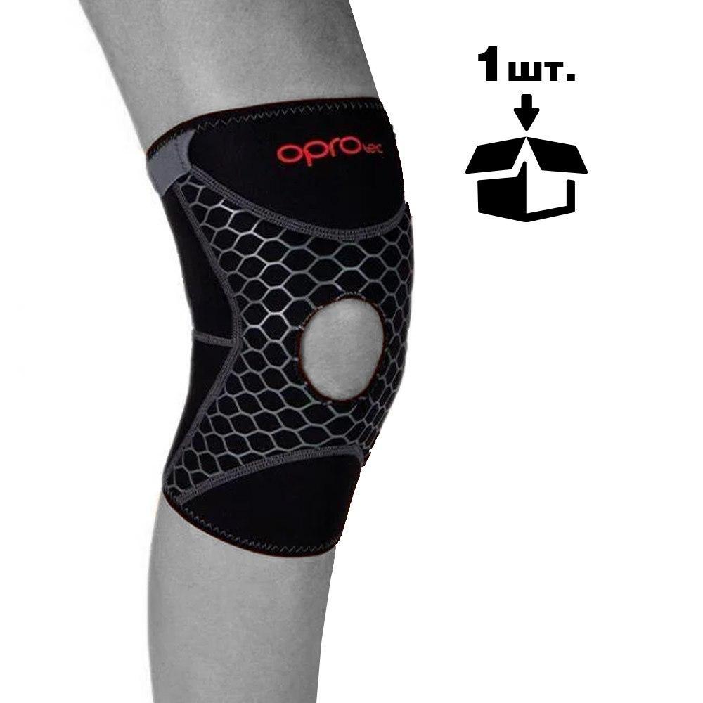 Наколенник спортивный OPROtec Knee Support with Open Patella TEC5729-XL Черный XL