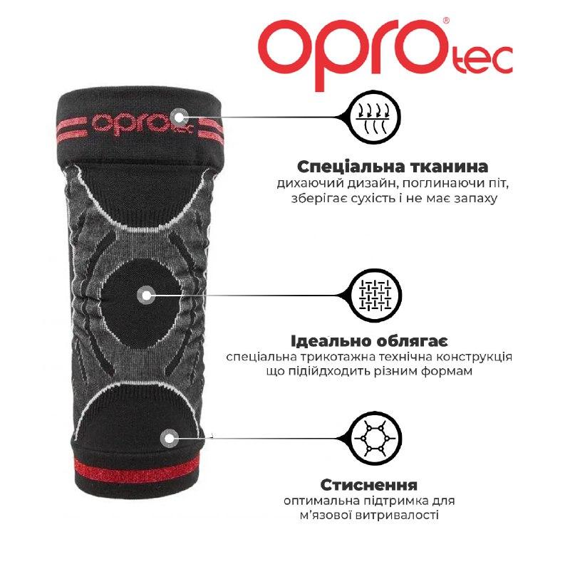 Наколенник спортивный OPROtec Knee Sleeve TEC5736-SM S Черный