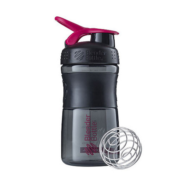 Спортивная бутылка-шейкер BlenderBottle SportMixer 20oz/590ml Black/Pink (ORIGINAL)