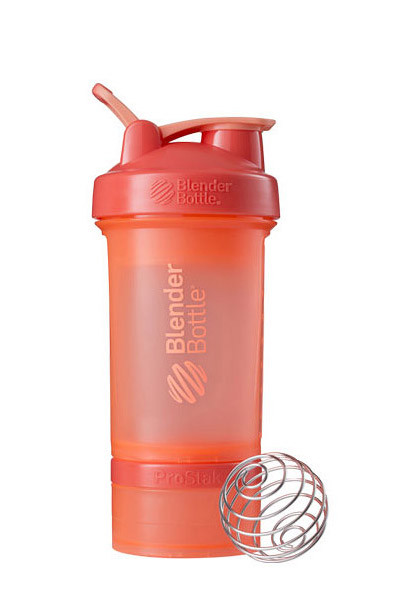 Шейкер спортивный BlenderBottle ProStak 22oz/650ml с 2-мя контейнерами Coral (ORIGINAL)