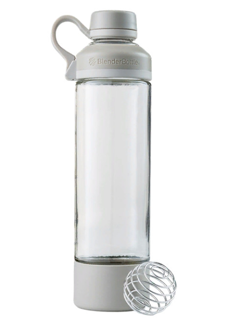 Спортивная бутылка-шейкер BlenderBottle Mantra Glass Grey (СТЕКЛО) 600мл (ORIGINAL)