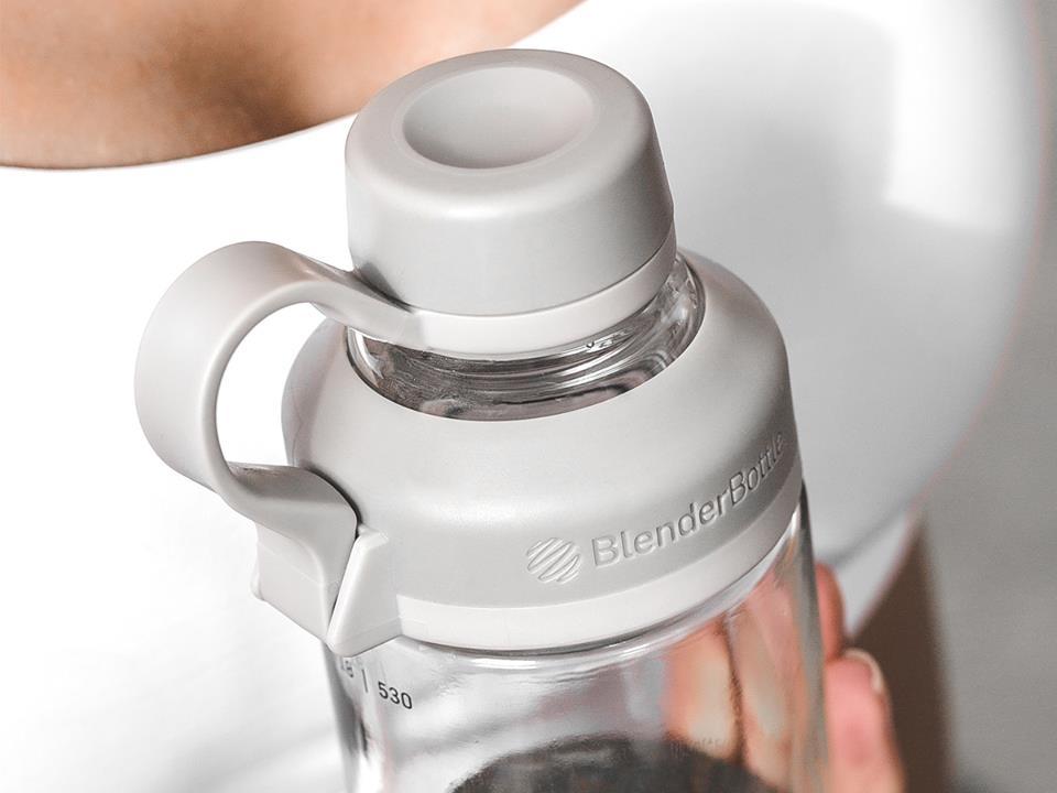 Спортивная бутылка-шейкер BlenderBottle Mantra Glass Grey (СТЕКЛО) 600мл (ORIGINAL)