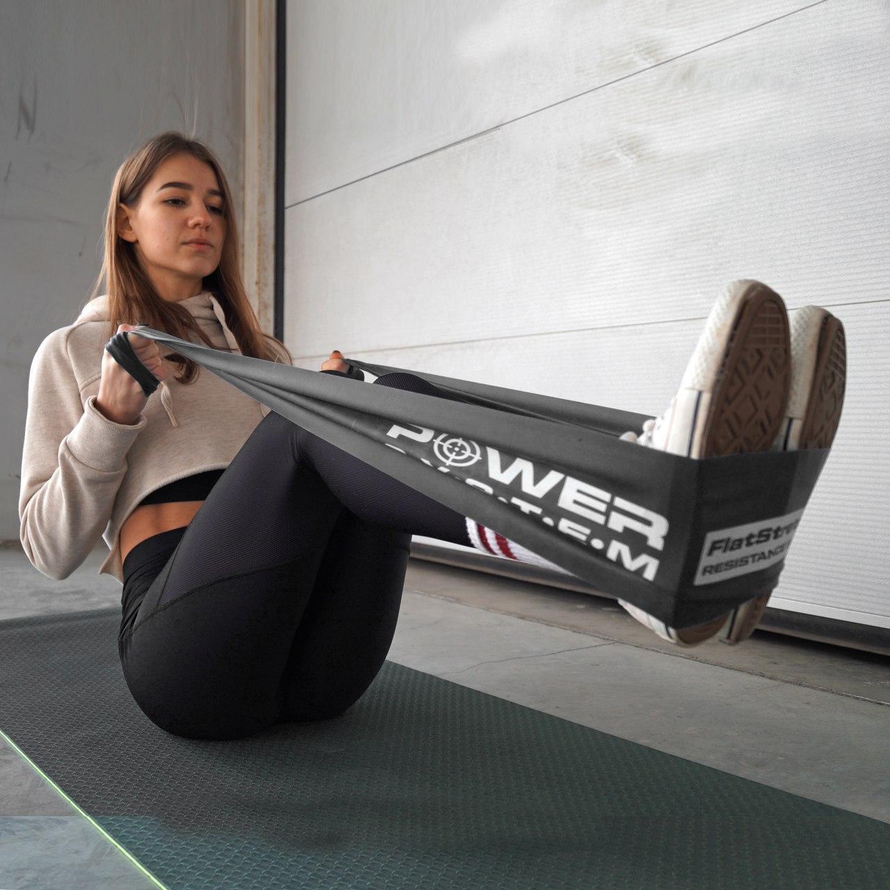 Лента-эспандер Power System PS-4123 Flat Stretch Band Level 3 Black