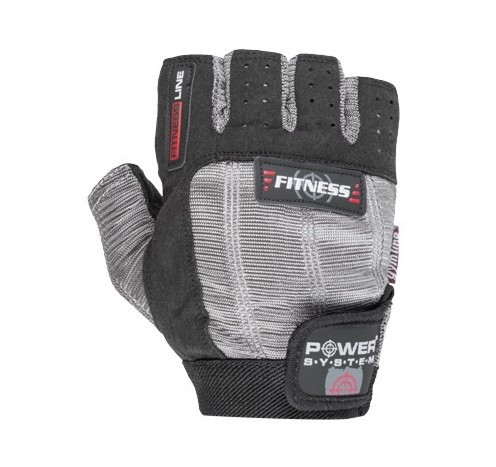 Перчатки для фитнеса и тяжелой атлетики Power System Fitness PS-2300 Grey/Black XS