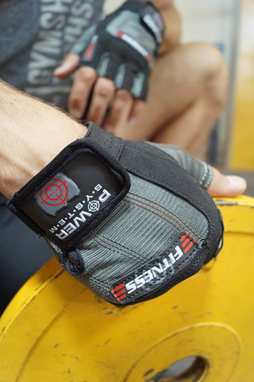 Перчатки для фитнеса и тяжелой атлетики Power System Fitness PS-2300 Grey/Black S