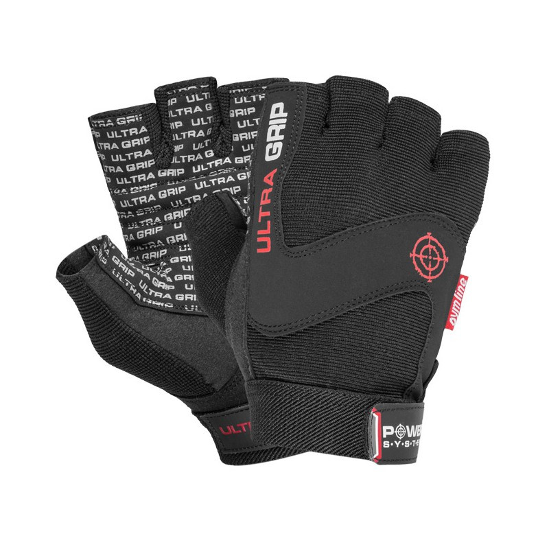Перчатки для фитнеса и тяжелой атлетики Power System Ultra Grip PS-2400 Black S