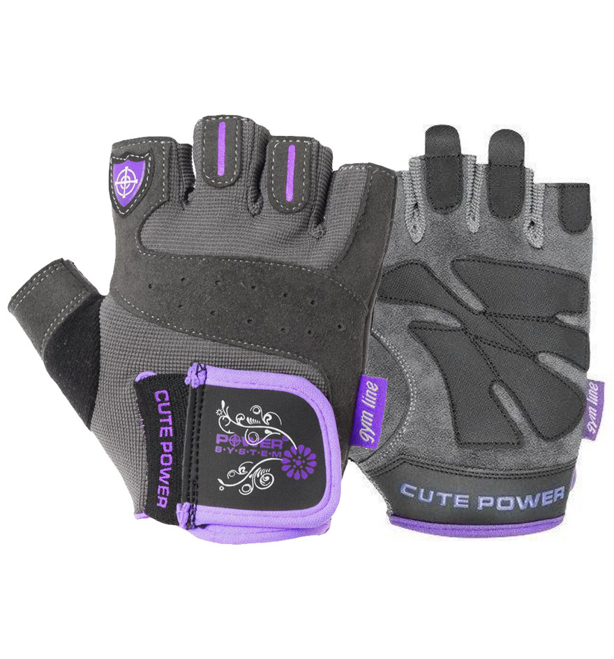 Перчатки для фитнеса и тяжелой атлетики Power System Cute Power PS-2560 женские Purple XS