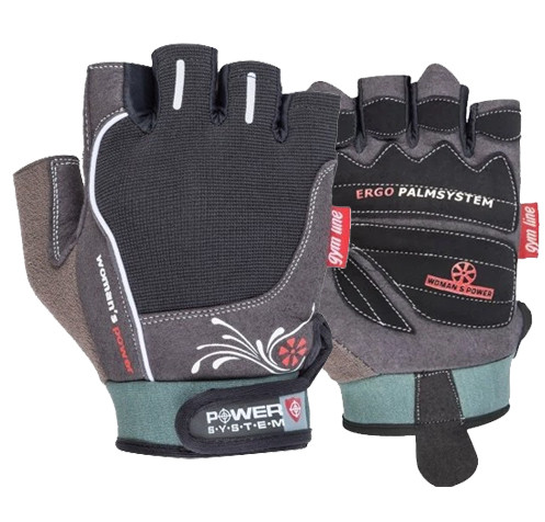 Перчатки для фитнеса и тяжелой атлетики Power System Woman’s Power PS-2570 женские Black S