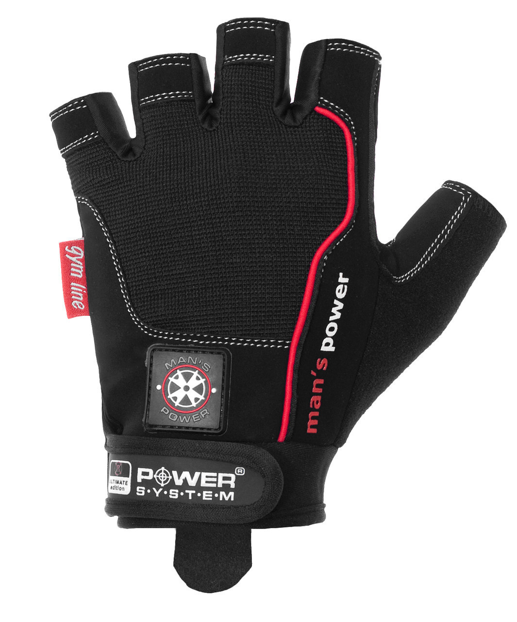 Перчатки для фитнеса и тяжелой атлетики Power System Man’s Power PS-2580 Black S