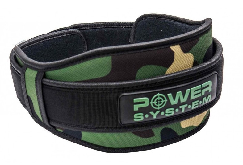 Неопреновый пояс для тяжелой атлетики Power System Predator PS-3220 Камуфляж L