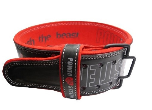 Пояс для тяжелой атлетики Power System Beast PS-3830 Black/Red M