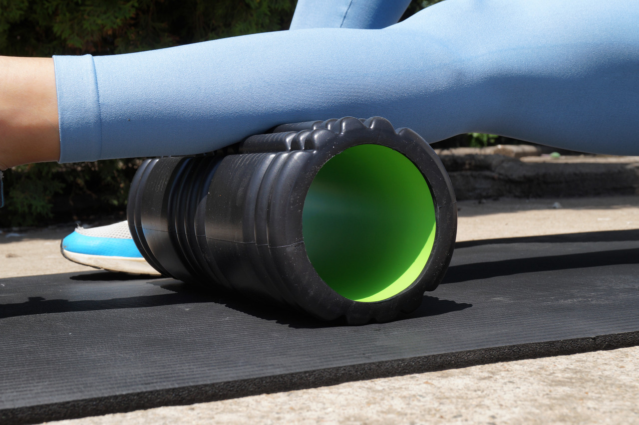 Массажный ролик Power System Fitness Foam Roller PS-4050 Black/Green