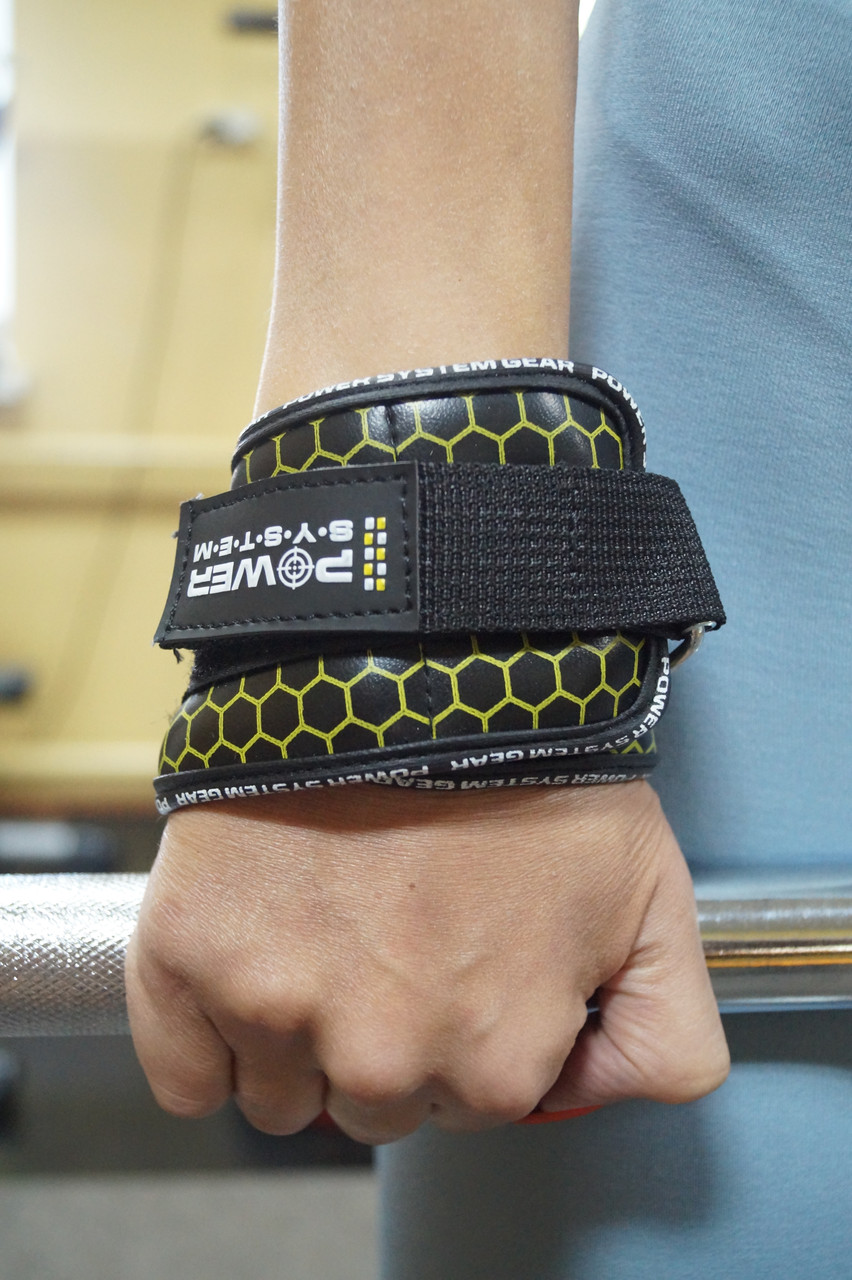 Крюки для тяги на запястья Power System Hooks V2 PS-3360 Black/Yellow XL