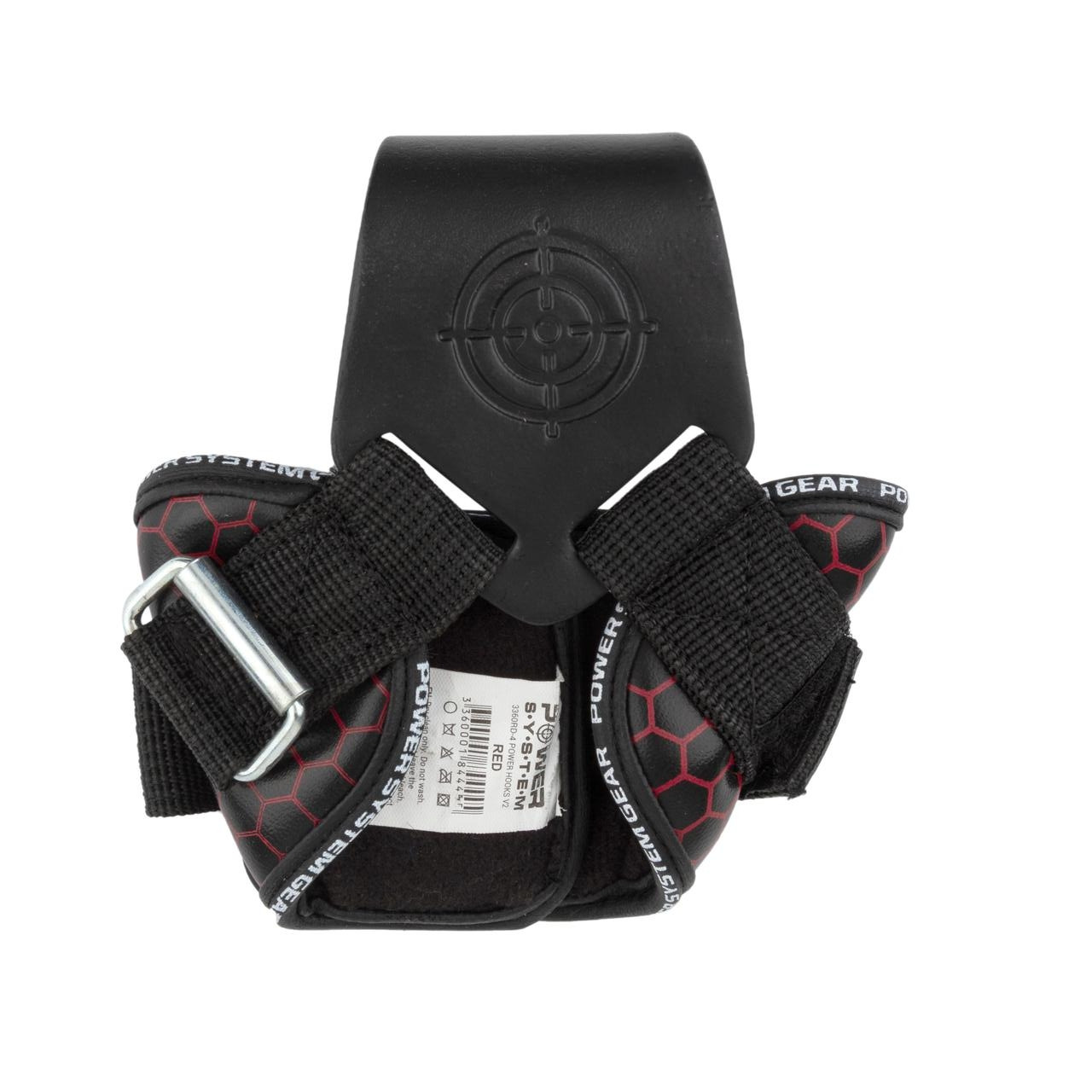 Крюки для тяги на запястья Power System Hooks V2 PS-3360 Black/Red L