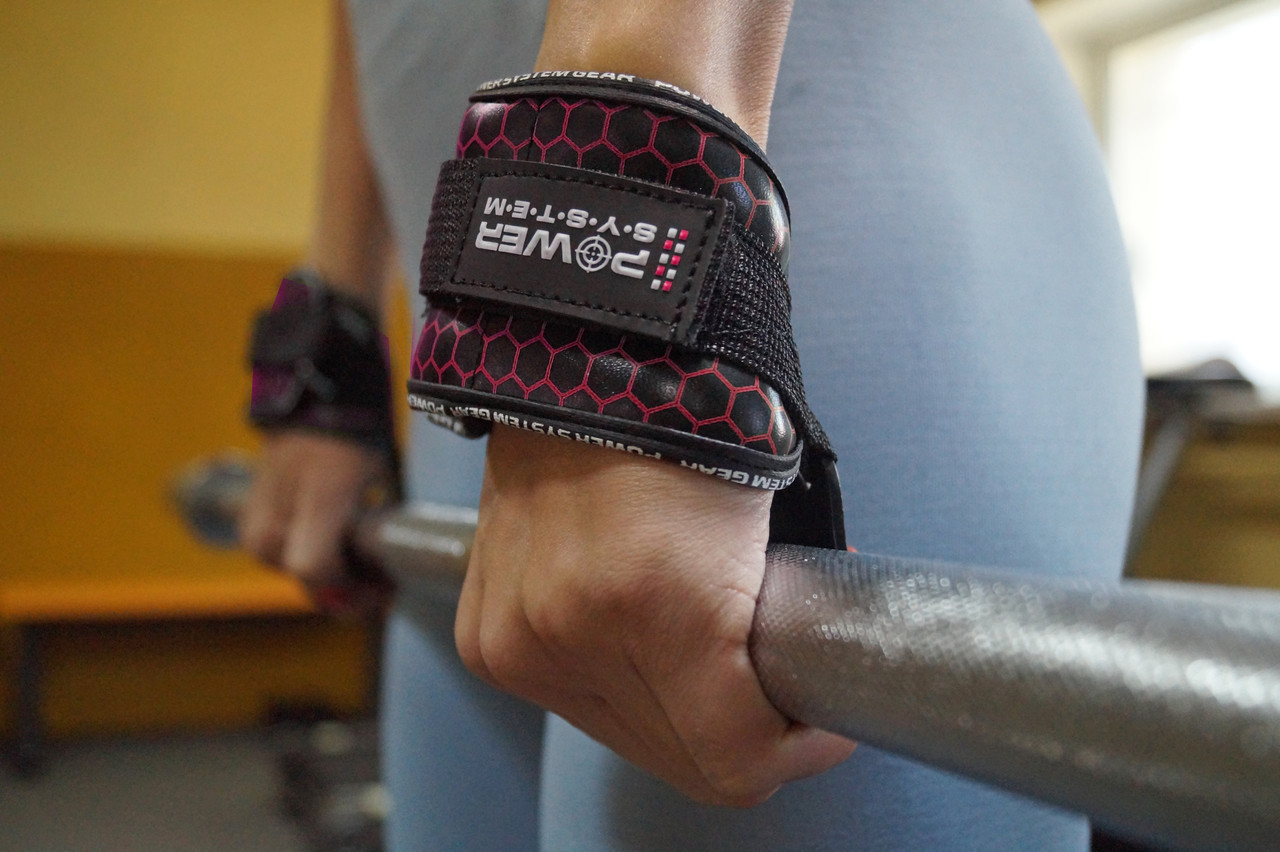 Крюки для тяги на запястья Power System Hooks V2 PS-3360 Black/Red L