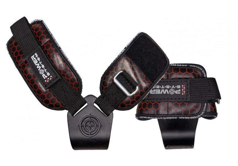 Крюки для тяги на запястья Power System Hooks V2 PS-3360 Black/Red XL