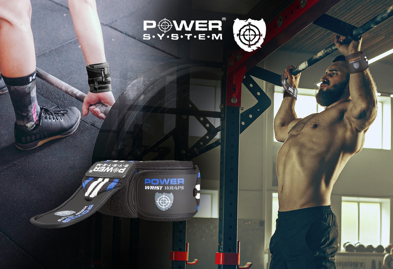 Кистевые бинты Power System Wrist Wraps PS-3500 Blue/Black