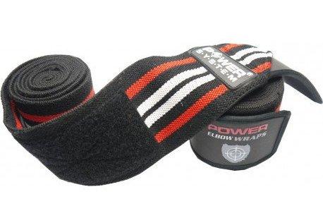 Бинты на колени Power System Knee Wraps PS-3700 Red/Black