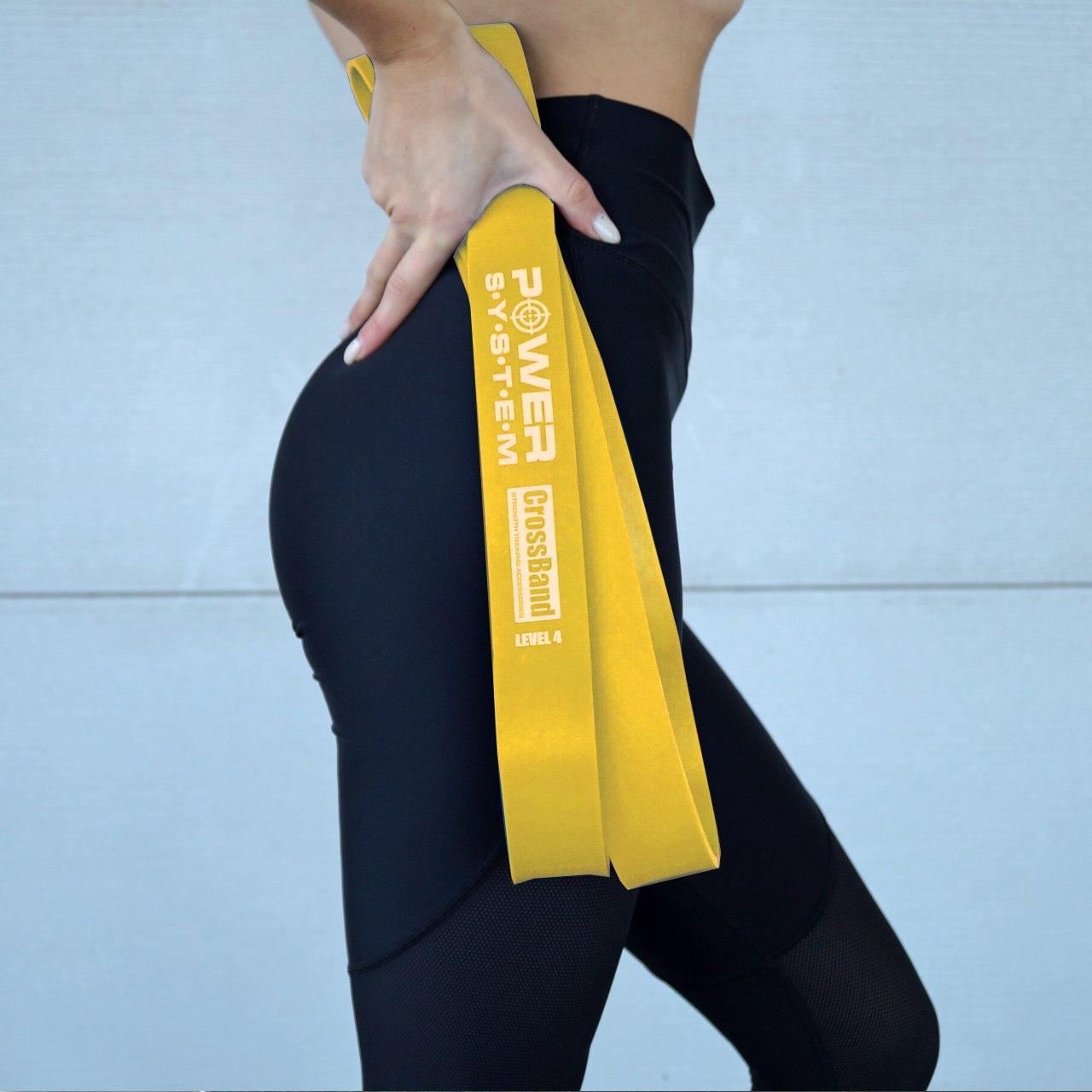 Резина для тренировок CrossFit Level 1 Yellow PS-4051 (сопротивление 4-25 кг)