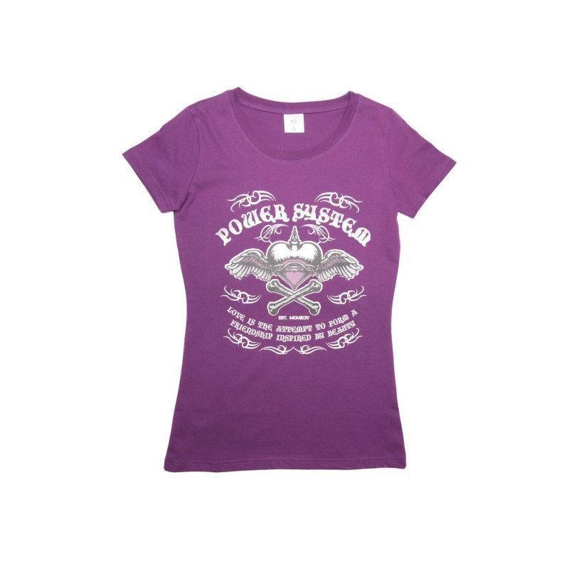 Футболка для фитнеса и бодибилдинга женская Power System Heart Breaker PS-8005 Purple S