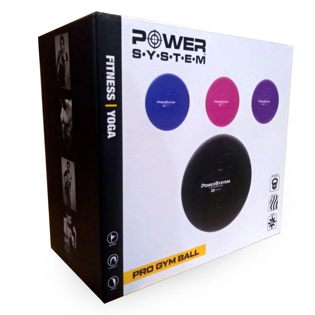 Мяч для фитнеса и гимнастики Power System PS-4018 85cm Black