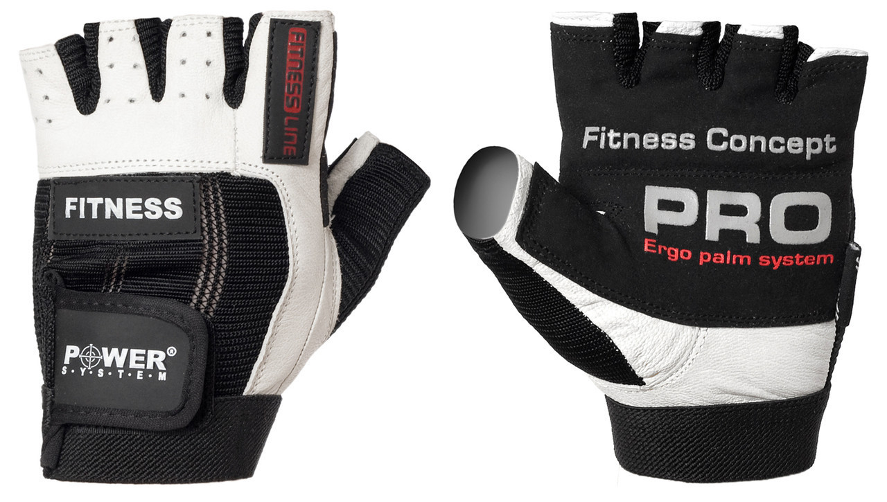 Перчатки для фитнеса и тяжелой атлетики Power System Fitness PS-2300 Black/White M