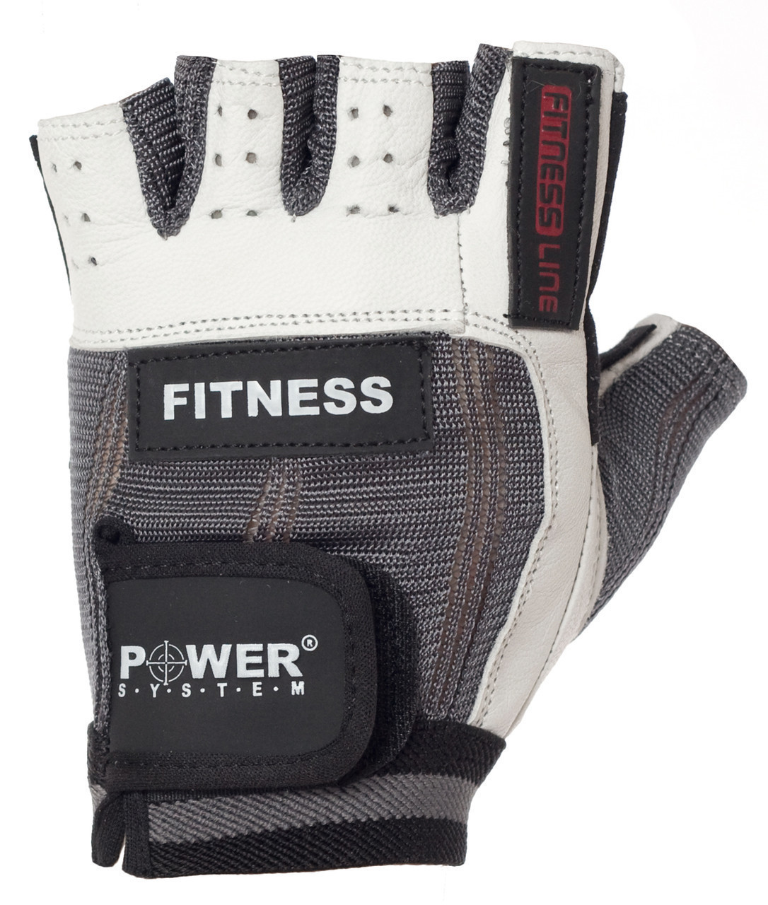 Перчатки для фитнеса и тяжелой атлетики Power System Fitness PS-2300 Grey/White XL