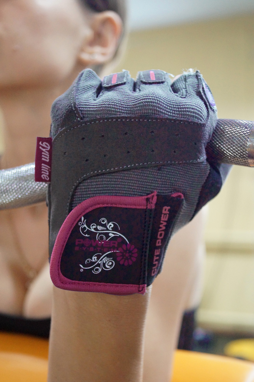 Перчатки для фитнеса и тяжелой атлетики Power System Cute Power PS-2560 женские Pink S