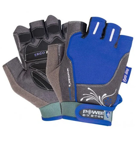Перчатки для фитнеса и тяжелой атлетики Power System Woman’s Power PS-2570 женские Blue XS