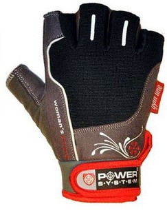 Перчатки для фитнеса и тяжелой атлетики Power System Woman’s Power PS-2570 женские Black/Red S