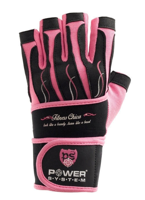 Перчатки для фитнеса и тяжелой атлетики Power System Fitness Chica женские PS-2710 Pink M