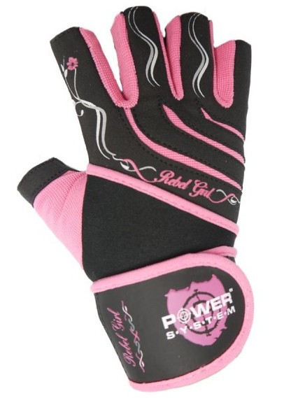 Перчатки для фитнеса и тяжелой атлетики Power System Rebel Girl женские PS-2720 Pink XS