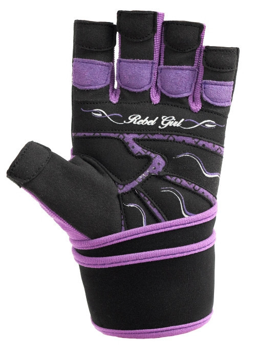 Перчатки для фитнеса и тяжелой атлетики Power System Rebel Girl женские PS-2720 Purple S