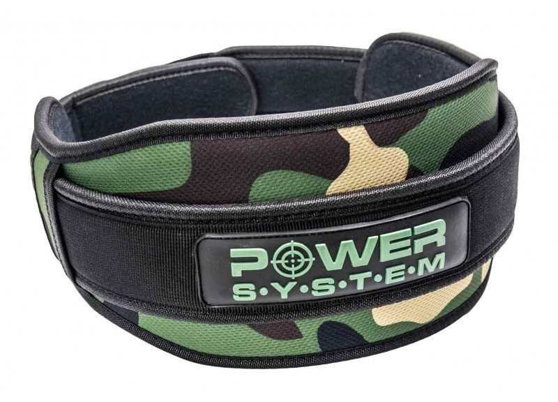 Неопреновый пояс для тяжелой атлетики Power System Predator PS-3220 Камуфляж M