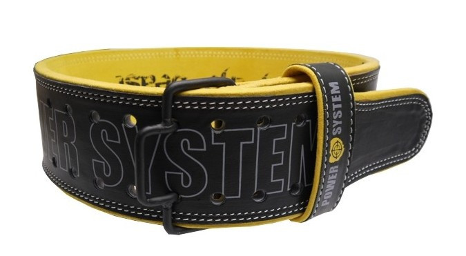 Пояс для тяжелой атлетики Power System Beast PS-3830 Black/Yellow M