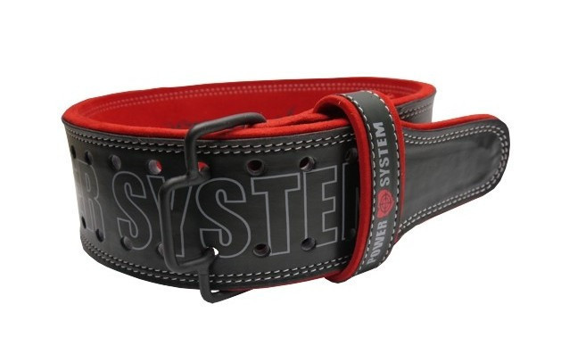 Пояс для тяжелой атлетики Power System Beast PS-3830 Black/Red L