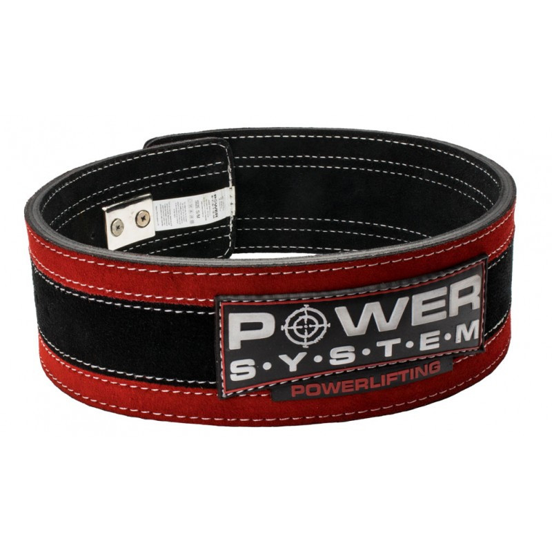 Пояс для тяжелой атлетики Power System Stronglift PS-3840 Black/Red