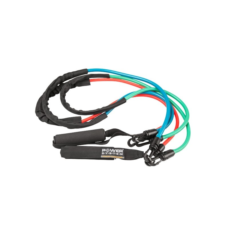 Эспандер трубчатый со съемными ручками Power System PS-4008  Power Expander Set