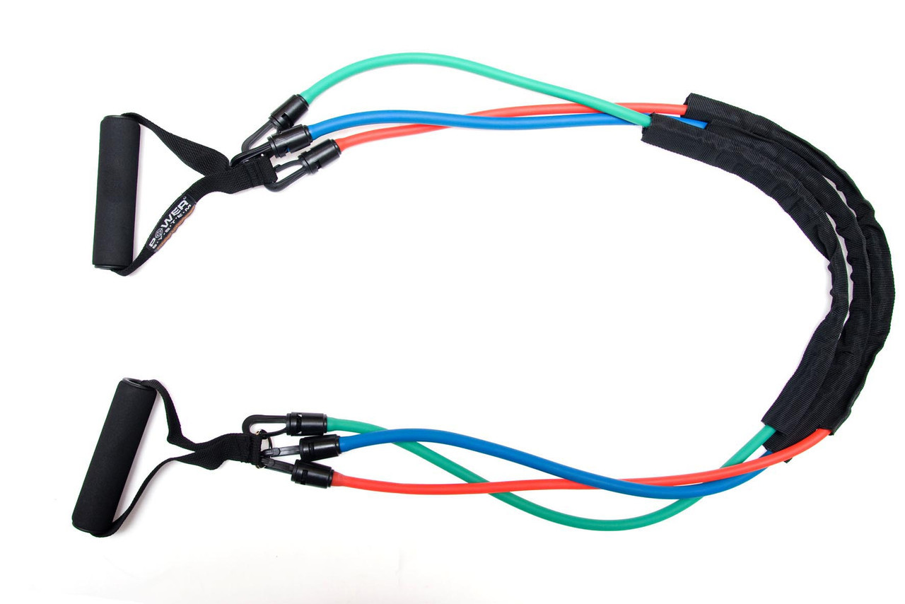 Эспандер трубчатый со съемными ручками Power System PS-4008  Power Expander Set
