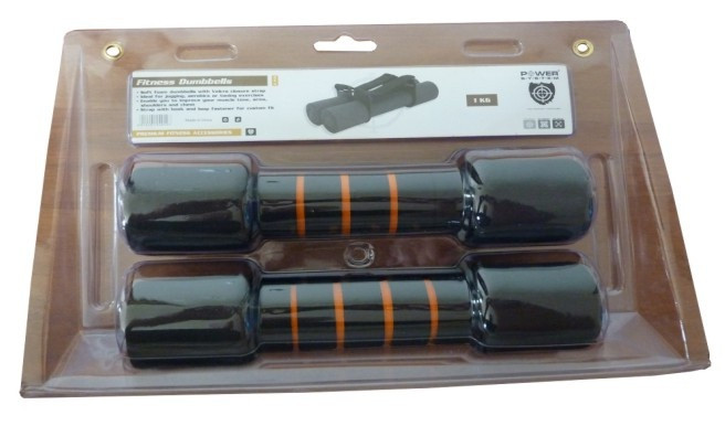Гантели для фитнеса и аэробики в неопрене Power System Fitness Dumbells 1 kg PS-4010 ( 2шт )