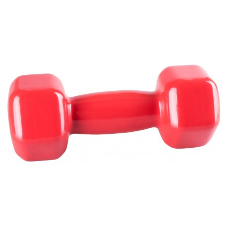 Гантели для фитнеса и аэробики обрезиненные Power System 3 kg PS-4026 Red (1 шт.)