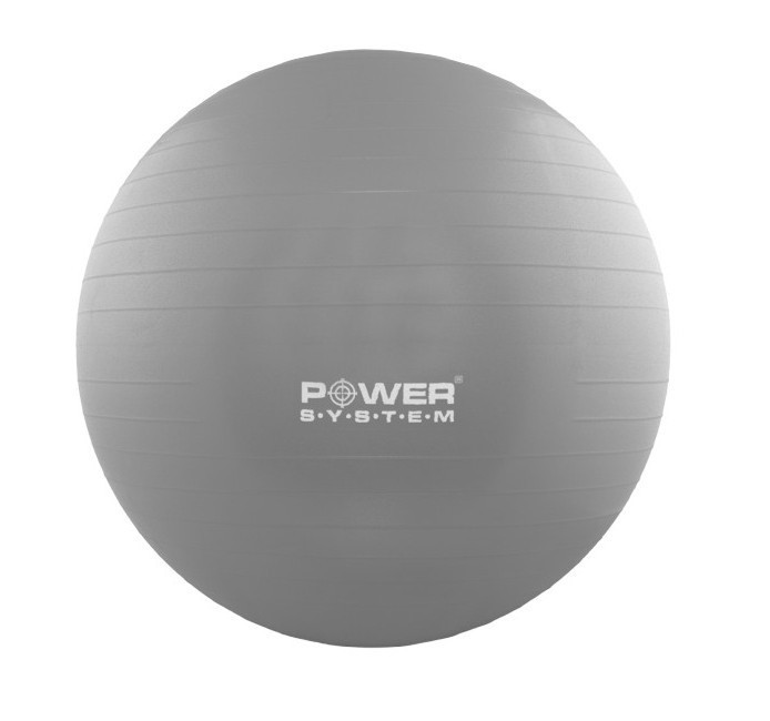 Мяч для фитнеса и гимнастики Power System PS-4012 65 cm Grey