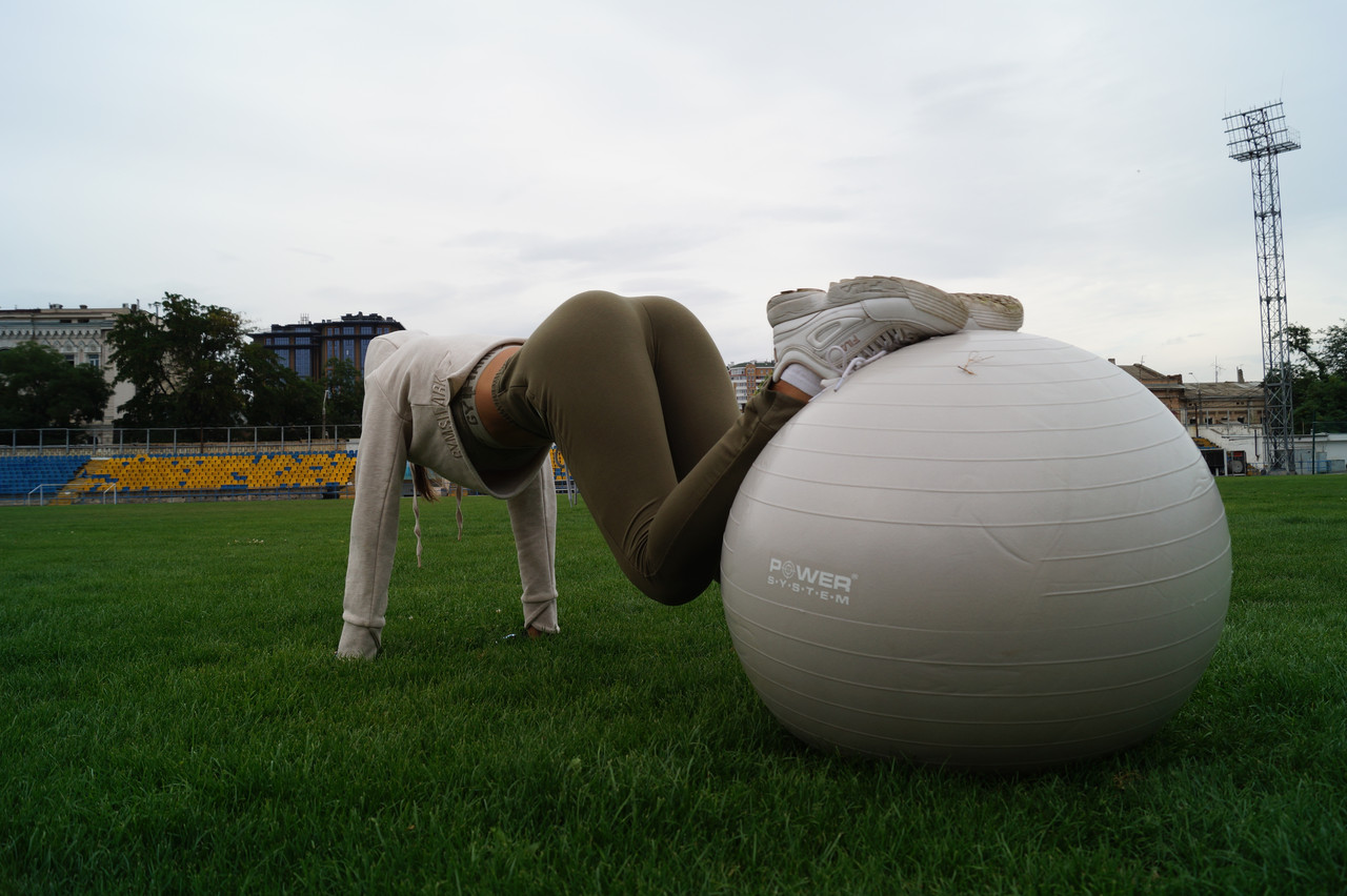 Мяч для фитнеса и гимнастики Power System PS-4018 85 cm Grey