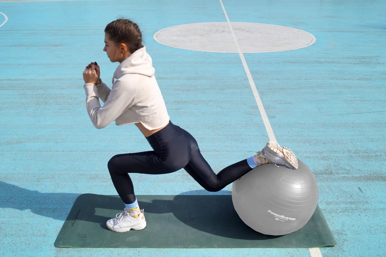 Мяч для фитнеса и гимнастики Power System PS-4018 85 cm Grey