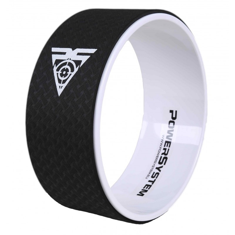 Йога колесо для фитнеса и аэробики Power System Yoga Wheel Pro PS-4085 Black/White