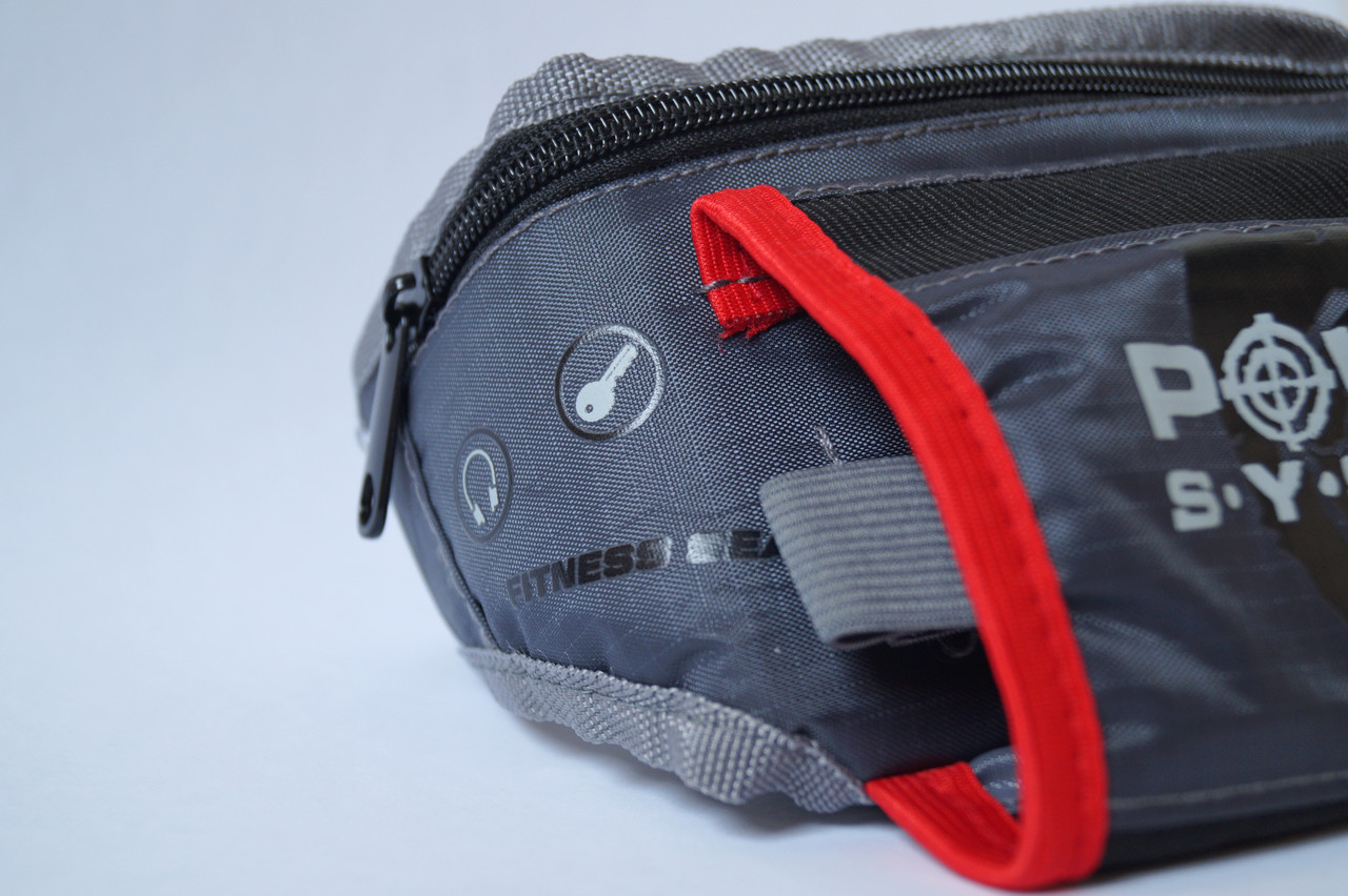 Сумка набедренная Power System Sport Belt Bag Gym Mate PS-7001 Grey/Pink
